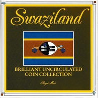 SWAZILAND/ESWATINI 1986 Annual Coin Collection: Set Of 6 Coins (in Pack) BRILLIANT UNCIRCULATED - Swaziland