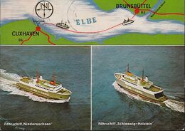 D-25541 Brunsbüttel - Elbefähren - MS Niedersachsen - MS Schleswig-Holstein - 3x Nice Stamps - Brunsbuettel