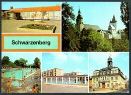 D9609 - TOP Schwarzenberg Freibad Dienstleistungskomplex Wohngebiet Wilhelm Pieck - Bild Und Heimat Reichenbach - Schwarzenberg (Erzgeb.)