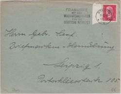 DR - Stettin 1930 Nothilfe Masch.werbestempel Brief N. Leipzig - Lettere