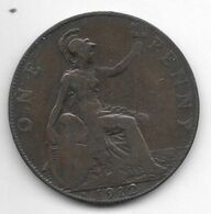 Great Britain 1 Penny 1912 H  Km 810  Fr+ - D. 1 Penny