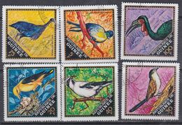 Guinée  N° 440 /  45  O  Faune : Oiseaux  Les 6 Valeurs   Oblitérations Légères, TB - Guinée (1958-...)
