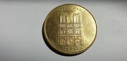 Notre-Dame De Paris, Medaille De La Monnaie De Paris, Jeton Touristique, Non-daté, Couleur Doré - Undated