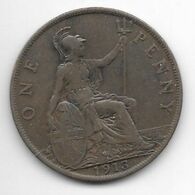 *great Britain 1 Penny 1913  Km 810    Vf+ - D. 1 Penny