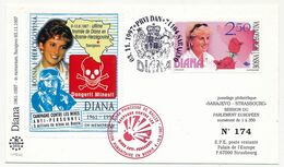 BOSNIE-HERZEGOVINE - DIANA, Princesse Galles - Premier Jour + Cachet Privé Mission Humanitaire En Bosnie / Vignette 1997 - Bosnië En Herzegovina