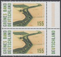 !a! GERMANY 2020 Mi. 3529 MNH Vert.PAIR W/ Right Margins - Conservation Project "Green Belt Germany" - Unused Stamps