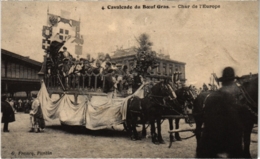 CPA PARIS 19e - Cavalcade Du Boeuf Gras - Char De L'Europe (82787) - Arrondissement: 19