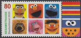 !a! GERMANY 2020 Mi. 3530 MNH SINGLE W/ Right Margin (a) - TV-series "Sesame Street" - Unused Stamps