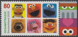 !a! GERMANY 2020 Mi. 3530 MNH SINGLE W/ Right Margin (b) - TV-series "Sesame Street" - Unused Stamps