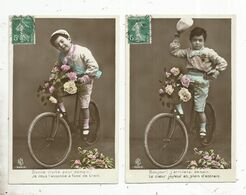 Cp, SPORT, CYCLISME, Voyagée 1908 , LOT DE 2 CARTES POSTALES - Wielrennen