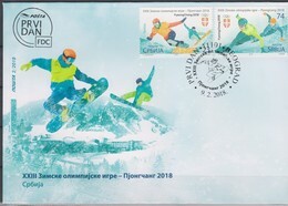 Olympics 2018 - Olympiques - Shorttrack - SERBIJA - FDC Cover - Hiver 2018 : Pyeongchang