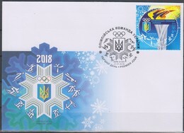 Olympics 2018 - Olympiques - Ski - Torch - UKRAINE - FDC Cover - Inverno 2018 : Pyeongchang