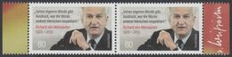 !a! GERMANY 2020 Mi. 3539 MNH Horiz.PAIR W/ Right & Left Margins (c) - Richard Von Weizsäcker, Federal President - Unused Stamps