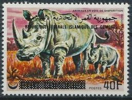 Comores Rhinoceros Surchargé  MNH - Rhinoceros