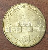 41 CHÂTEAU DE CHAMBORD MDP 2008 MINI MÉDAILLE SOUVENIR MONNAIE DE PARIS JETON TOURISTIQUE MEDALS COINS TOKENS - 2008