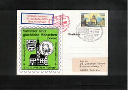 Germany / Deutschland 1993 Ballonpost Interesting Postcard - Luchtballons