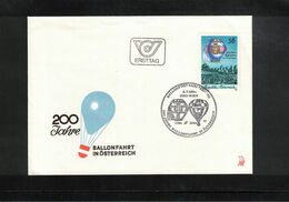 Austria / Oesterreich 1984 200 Years Of Hot Air Balloons Flights In Austria Interesting Letter - Luchtballons