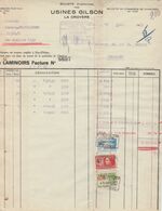 Facture - Usines Gilson - Laminoirs - La Croyère - 1930 - Straßenhandel Und Kleingewerbe