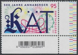 !a! GERMANY 2020 Mi. 3547 MNH SINGLE From Lower Right Corner - Fair "Annaberger Kät" - Unused Stamps