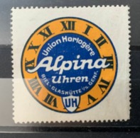 10468 -  Horlogerie Vignette Union Horlogère Alpina Uhren Biel Genf - Publicités