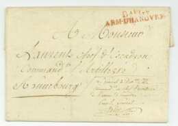 Jean-Baptiste EBLE (1758-1812) Hannover 1804 Bau Gl ARM D'HANOVRE Contreseing Franchise General Napoleon Berezina - Army Postmarks (before 1900)