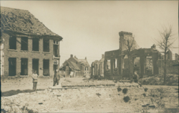 BE MESSINES / Maisons Bombardees / CARTE PHOTO ANIMEE - Messines - Mesen