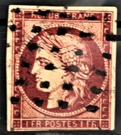 FRANCE 1849 - Canceled (gros Points) - YT 6 - 1F - 1849-1850 Ceres