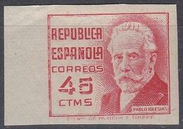 ESPAÑA 1937 Nº 737 SIN DENTAR, NUEVO - Neufs