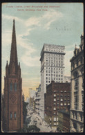 CPA - (Etats-Unis) Trinity Church, Lower Broadway And American Surety Building, New York - Broadway