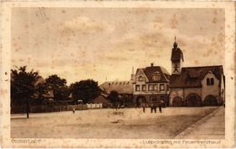 CPA AK Grunstadt Luifpoldplatz Mit Feuerwehrhaus GERMANY (921971) - Gruenstadt