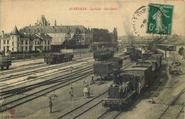 MEURTHE ET MOSELLE   LUNEVILLE   La Gare Les Quais - Luneville