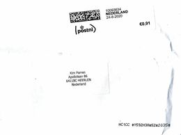 Nederland Netherlands 2020 Post Office Meter Franking Domestic Cover - Macchine Per Obliterare (EMA)