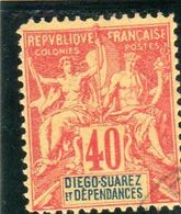 DIEGO SUAREZ -ET-DEPENDANCES:  YT N°34 Oblitéré - Used Stamps