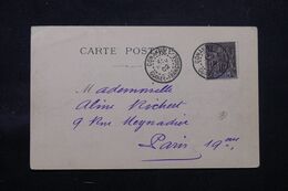 GUINÉE - Affranchissement De Conakry Au Type Groupe Sur Carte Postale ( Camayenne ) En 1902 Pour Paris - L 69693 - Cartas & Documentos