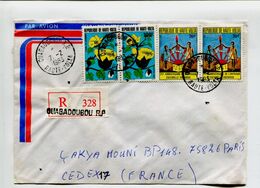 HAUTE VOLTA - OUAGADOUGOU 1983 - Affr. 2 X 100F + 2 X 70F Sur Lettre Recommandée - Upper Volta (1958-1984)