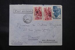 GUINÉE - Enveloppe Par Avion De Forécariah Pour La France En 1939 Via Conakry  - L 69716 - Lettres & Documents