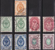FI024 – FINLANDE – FINLAND – 1901/14 – IMPERIAL ARMS OF RUSSIA – SC 70/74 USED 7 € - Used Stamps