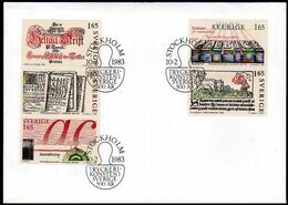 SWEDEN 1983 500th Anniversary Of Printing Works FDC. Michel 1225-29 - FDC
