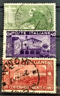 ITALY / ITALIA 1926 - Canceled - Sc# 178, 179, 180 - VII Centenario Francescano - Oblitérés