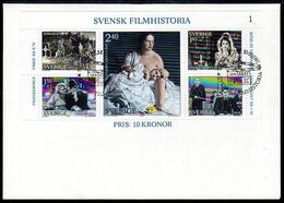 SWEDEN 1981 Swedish Cinema FDC. Michel Block 9 - FDC