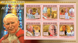 Guinea 2011 - Beatification Of Pope John Paul II (1920-2005). Y&T 5642-5647, Mi 8381-8386 - Guinea (1958-...)