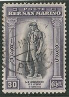 RSM Fr. USATI 008 - San Marino 1935 - "MELCHIORRE DELFICO" 1v. C.30 - Used Stamps