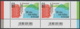 !a! GERMANY 2020 Mi. 3553 MNH Horiz.PAIR From Bottom Right & Left Corners - Town Ordinances And Privileges For Freiburg - Unused Stamps