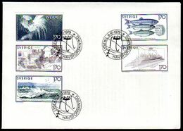 SWEDEN 1979 Marine Exploration FDC.  Michel 1082-86 - FDC