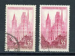 FRANCE -  ROUEN - N° Yvert 1129 Obli.  2 TEINTES - Usati