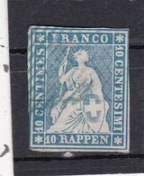 Schweiz, Nr. 14 Ib, Gest. Gepr. Abt, BPP (T 18675) - Gebraucht