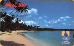 Sri Lanka (Ceylon) - SRL-2C (B), GPT, 2SRLC (B), Beach (rev .letter B), Palm Trees, Rs.300, Mint - Sri Lanka (Ceylon)