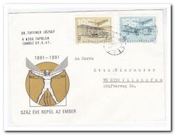 1991, 2 Letters From Tapolca To Vilshofen Germany - Cartas & Documentos
