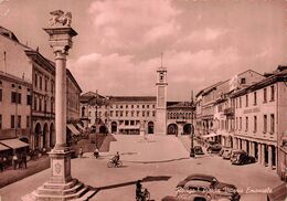 1404 "ROVIGO-PIAZZA VITTORIO EMANUELE"ANIMATA  1954 CART. ORIG. - Rovigo