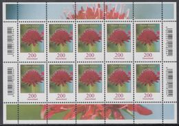 !a! GERMANY 2020 Mi. 3556 MNH SHEET(10) - Flowers: Purple Scabiosa - Unused Stamps
